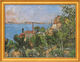 Bild "Das Meer bei L´Estaque" (1876), gerahmt von Paul Cézanne