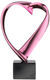 Sculpture "Sweetheart" (2022), cast version, metallic rosé by Pierre-Paul Maillé