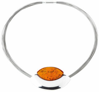 Amber necklace "Jewel"