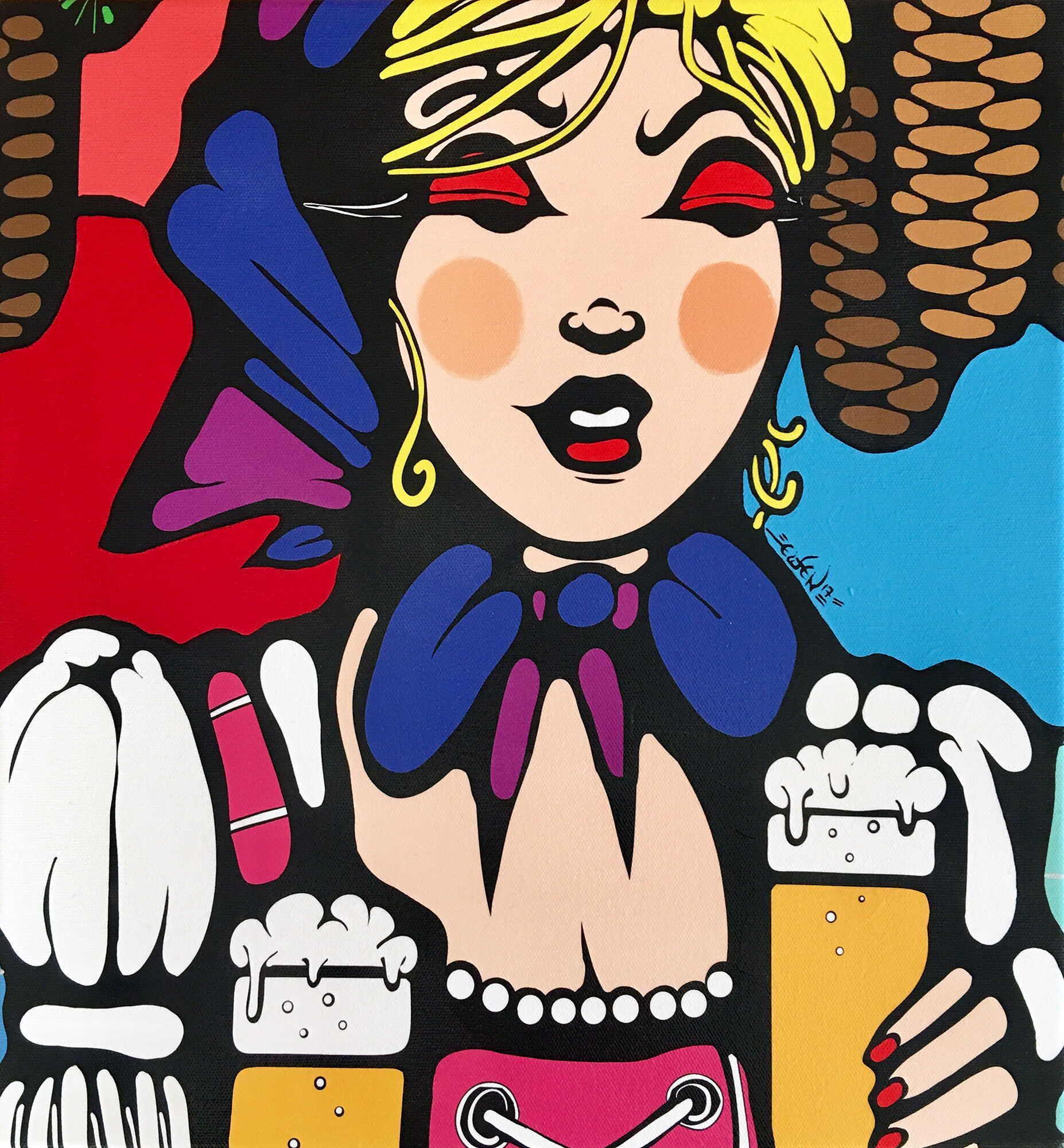 Picture "Pop Tannenzäpfle" (2017) (Unique piece) by Ewen Gur