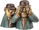 Sculpture "Gentlemen at the Racetrack", bronze version by Loriot