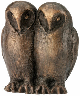 Sculpture "Owl Couple", bronze