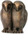 Sculpture "Owl Couple", bronze