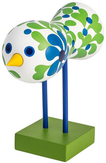 Decorative object "Birds 1967 (Dove of Peace 7)", wood - Design Lisa Larson