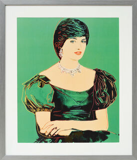 Beeld "Prinses Diana" (1982), ingelijst von Andy Warhol