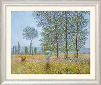 Bild "Fält på våren" (1887), silverfärgad inramad version
