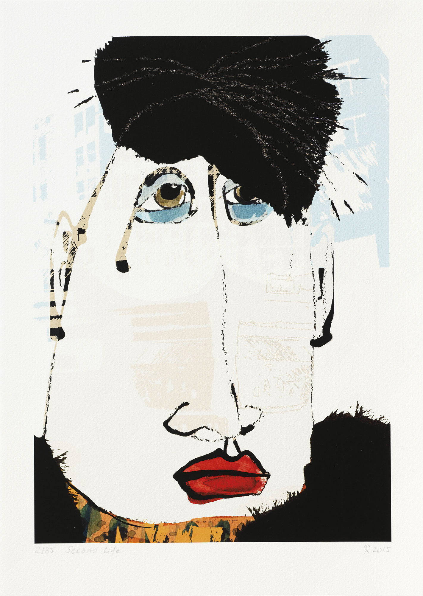 Schilderij "Second Life" (2015) van Kadie Schmidt-Hackenberg