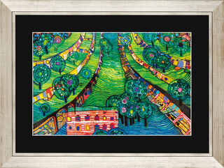 Picture "(781) Green City", framed