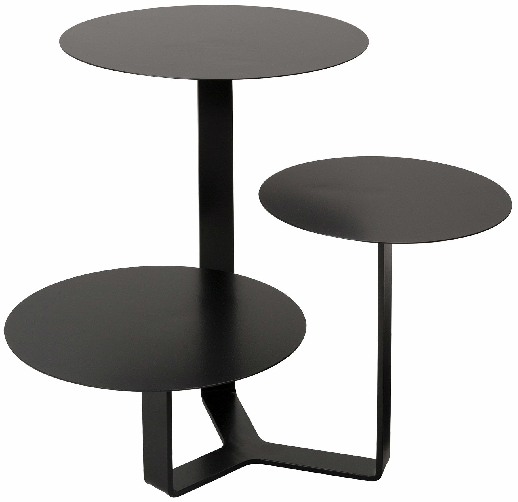 Table d'appoint "Triple", version noire