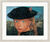 Tableau "Tête d'une petite fille avec un chapeau de paille" (vers 1904), encadré