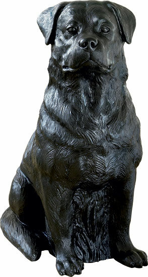 Sculptuur "Rottweiler" (2010) von Ottmar Hörl