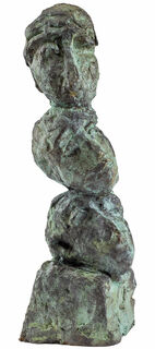 Skulptur "Kopfsäule", Bronze