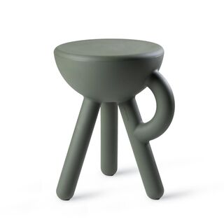 Tavolino "Tubby Stool olivegreen" (per uso interno ed esterno) – disegnato da Gerard de Hoop di  Werkwaardig