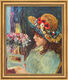 Bild "Lesendes Mädchen" (1886), gerahmt von Auguste Renoir
