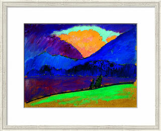 Picture "Summer Evening in Murnau" (1908-09), framed