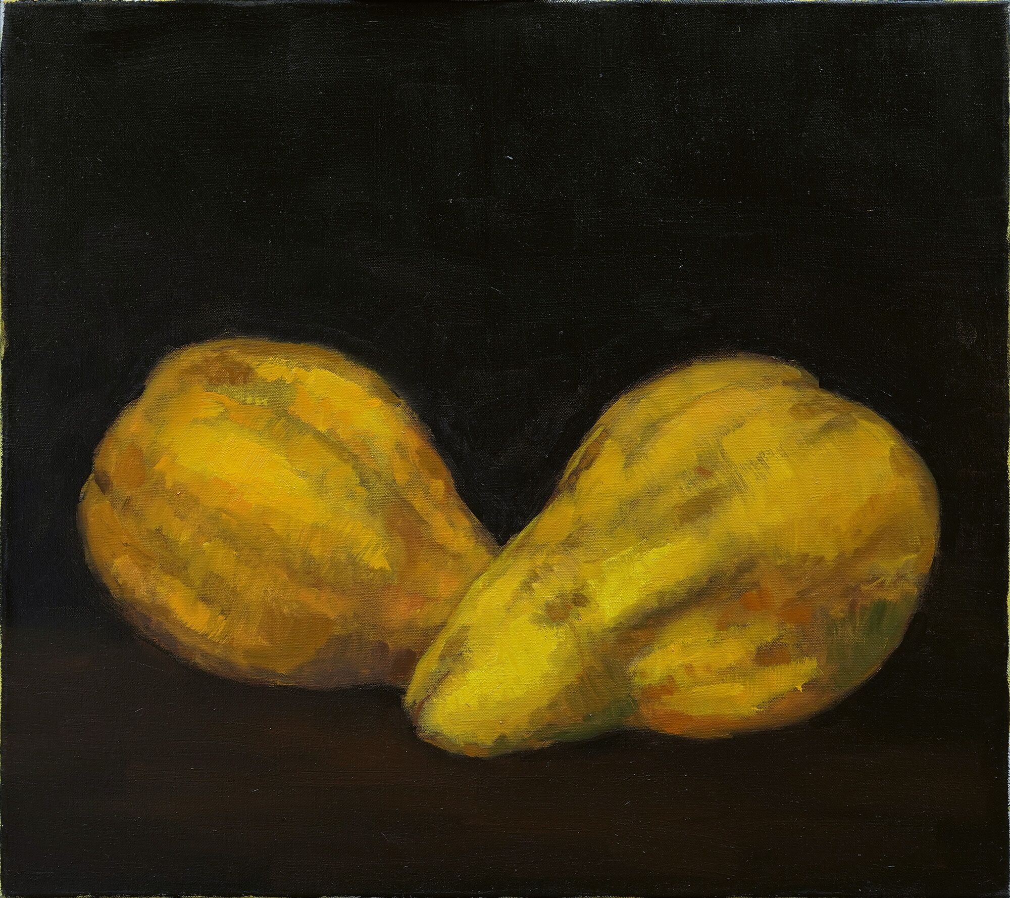 Obraz "Two Quinces" (2018/19) (Utwór unikatowy) autorstwa Lutz Friedel