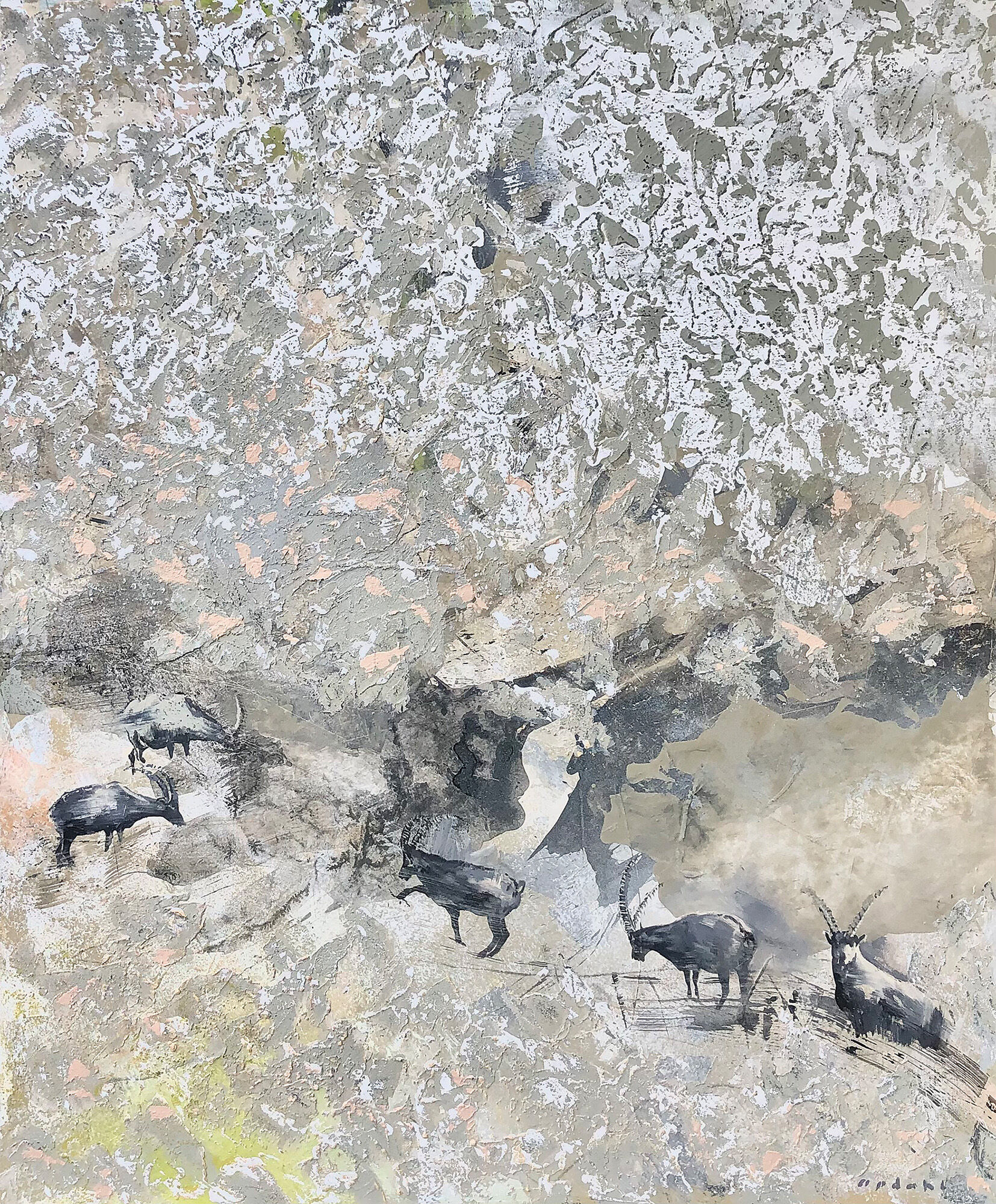 Billede "Mountain View #7" (2024) (Unikt værk) af Simone Opdahl