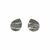 Stud earrings "Grey Moon"