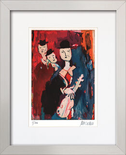 Picture "Arrival of the Musicians" (2016), framed by Armin Mueller-Stahl