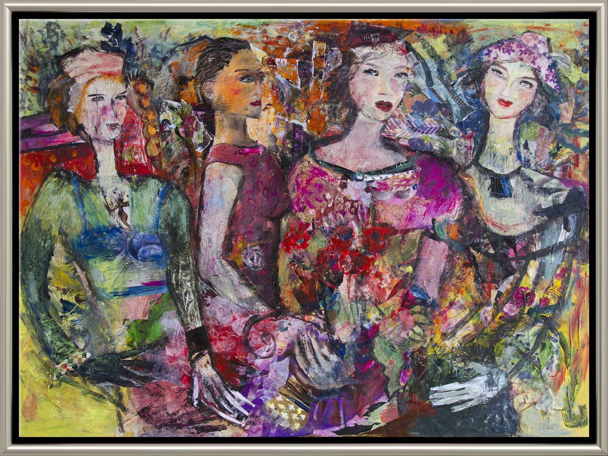 Picture "Four Graces", framed by Hanne Ness
