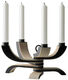 Candelabro de 4 brazos "Nordic Light" (flexible, sin velas), versión en negro de Design House Stockholm