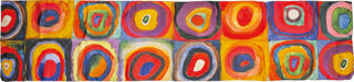 Seidenschal "Farbstudie Quadrate" (1913) von Wassily Kandinsky