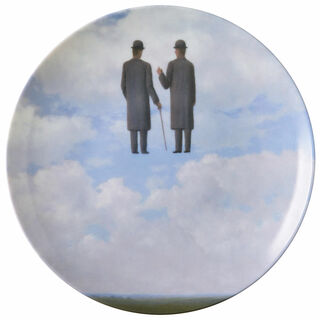 Porcelain plate "La Reconnaissance Infinie" by René Magritte