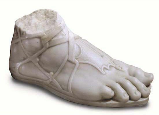 De voet van Hermes