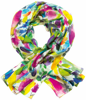 Silk scarf "Morning Blossom"