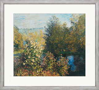 Tableau "Coin tranquille dans le jardin de Montgeron" (1876), encadré