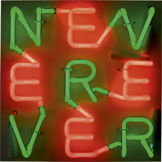 Wall object "NEVEREVER" (2017)