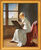 Picture "Drawing Young Woman" (1801), framed