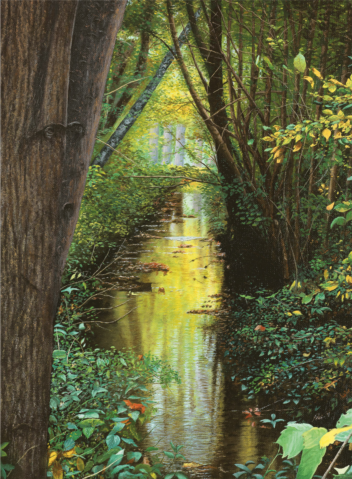Picture "Stream", on stretcher frame by Leo Windeln