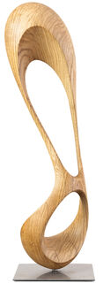 Holzskulptur "Aufatmen" (Original / Unikat) von Yves Rasch