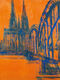 Tableau "Cathédrale de Cologne" (2019) de Wolf Bertram Becker