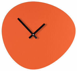 Wall clock "Pebble", orange version