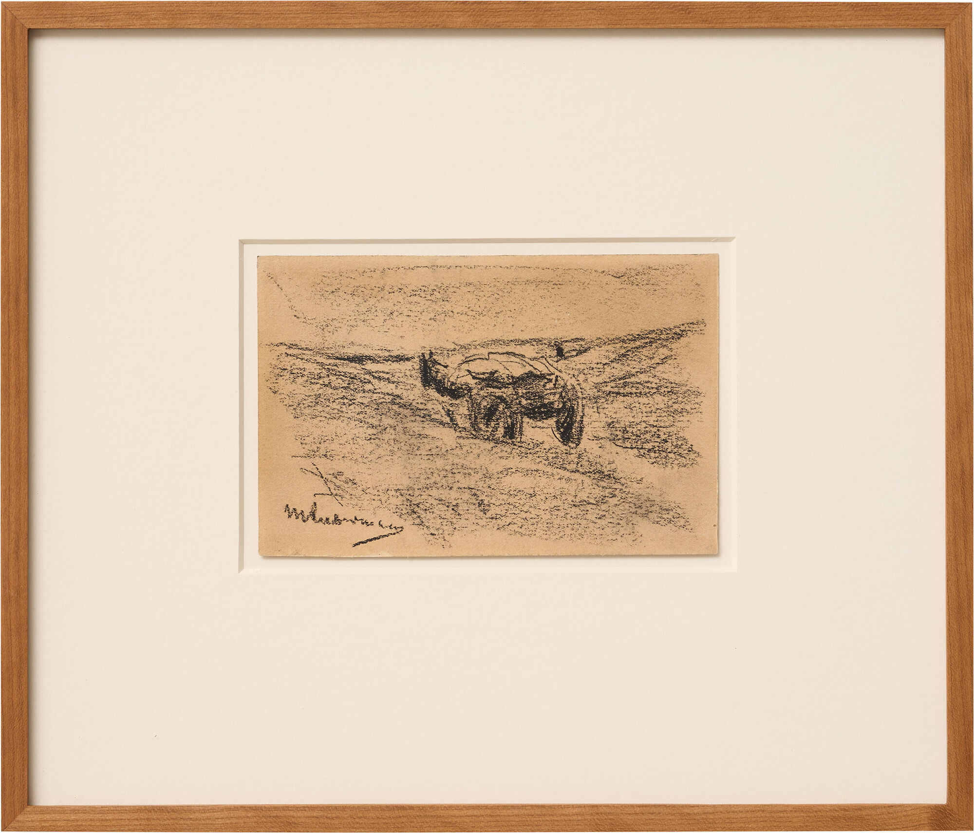 Cuadro "Carro de caballos en las dunas" (c. 1890) (pieza única) de Max Liebermann