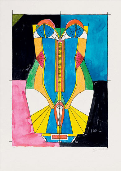 Picture "Corsage", unframed by Richard Lindner