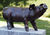 Gartenskulptur "Glücksschwein", Bronze