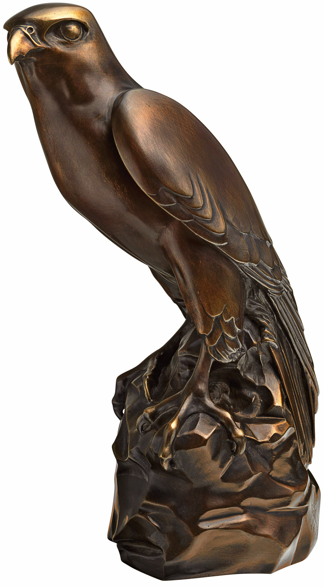 Sculpture "Falcon", bronze version by Thomas Schöne
