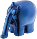 Skulptur "Ottifant", Version in Kunstguss Metallic-Blau von Otto Waalkes