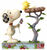 Sculptuur "Snoopy en Woodstock in het Nest", gegoten