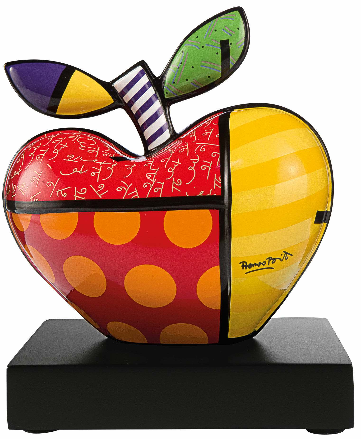 Porseleinen object "Big Apple" (kleine versie) von Romero Britto