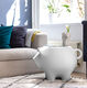 Odkládací stolek „Sidepig white“ (bez dekorace) (pro vnitřní i venkovní použití) – design: Timo Keultjes a Diederik Dam od Werkwaardig