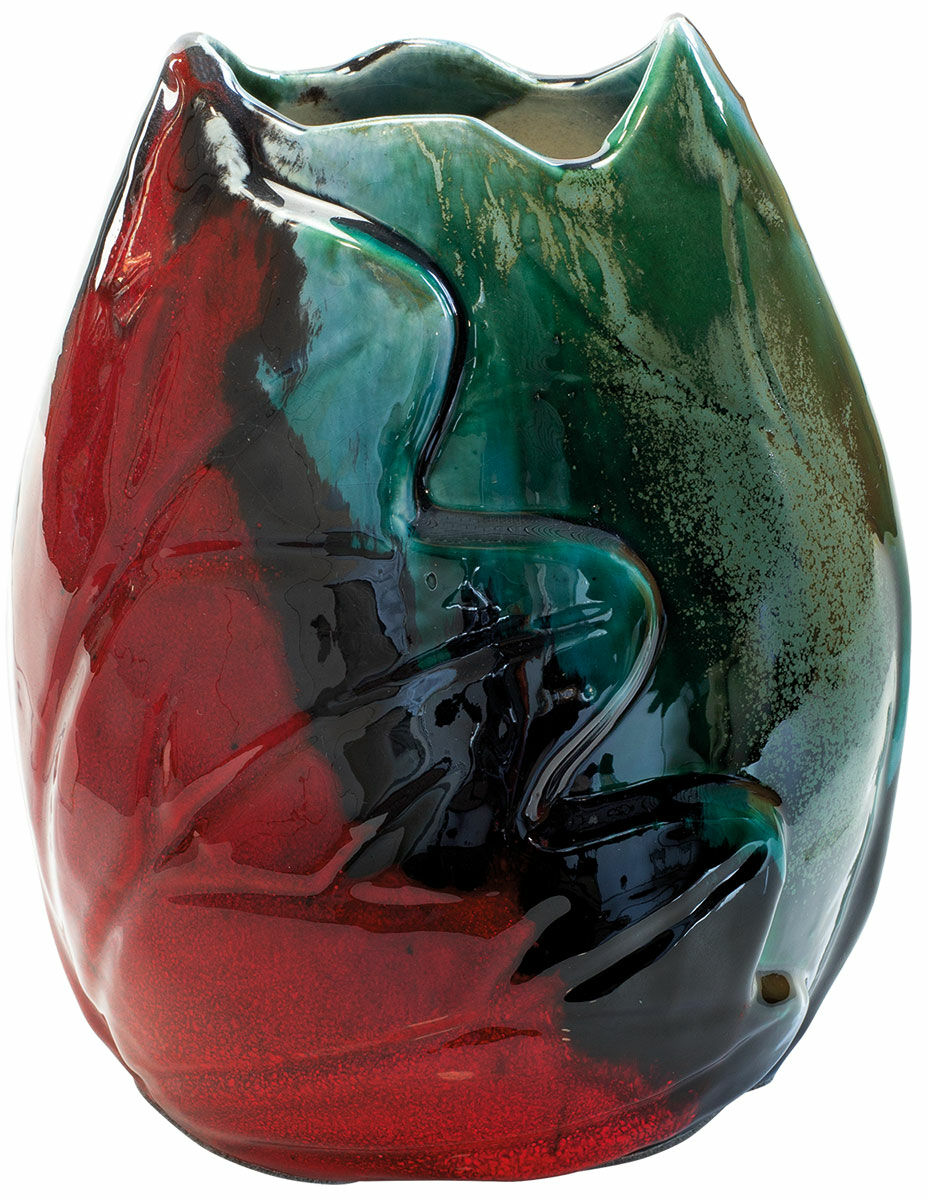 Ceramic vase "Stromboli" (large version, height 24.5 cm)