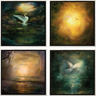 Picture series "The Four Seasons", framed by Ule W. Ritgen