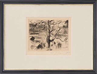 Picture "Tree at Walchensee" (1923)