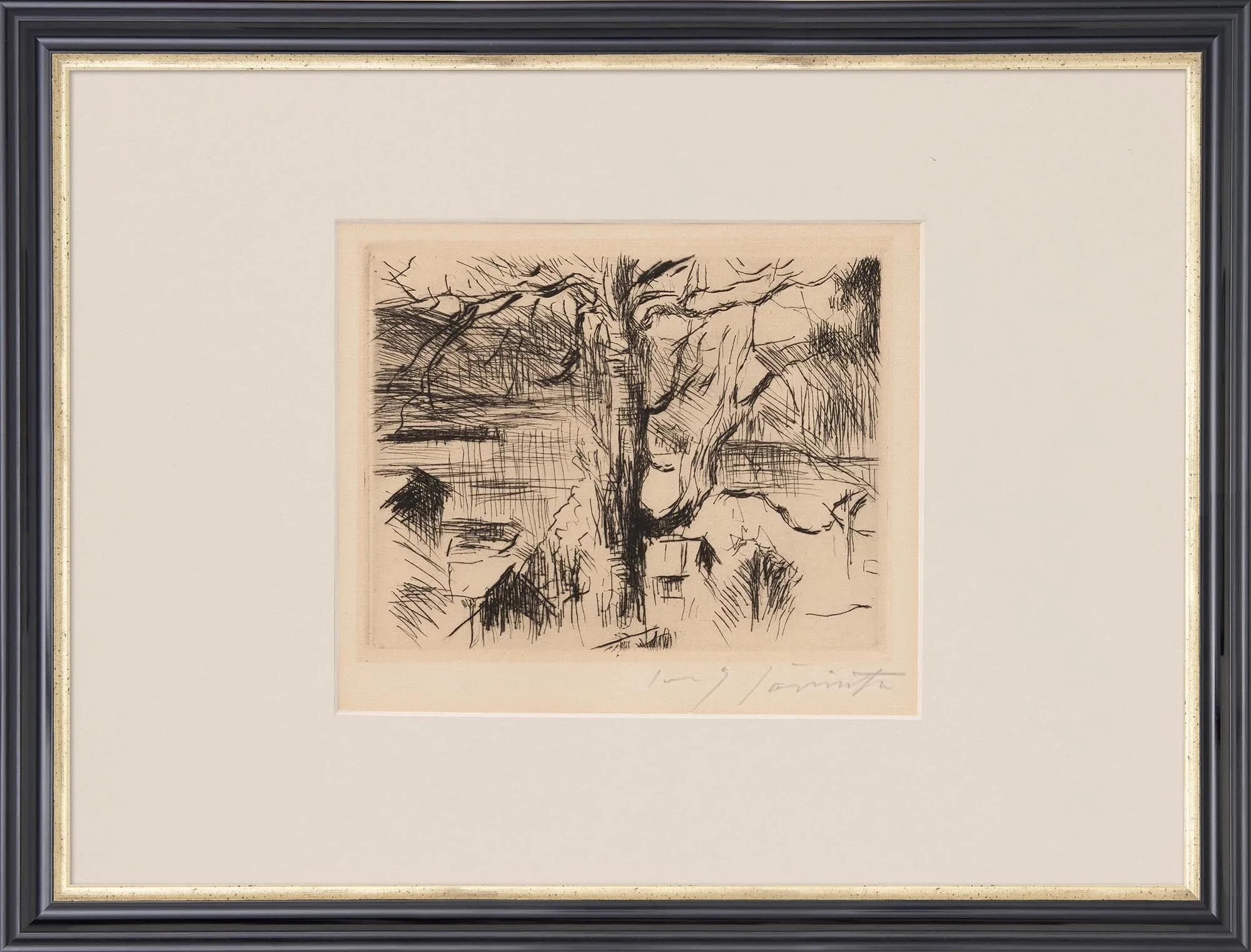 Bild "Baum am Walchensee" (1923) von Lovis Corinth
