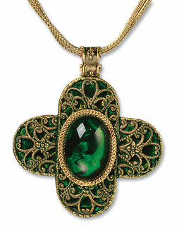 Necklace "Verde Escuro" by Petra Waszak