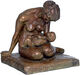 Skulptur "Mutter mit Kind" (1907), Version in Bronze von Wilhelm Lehmbruck
